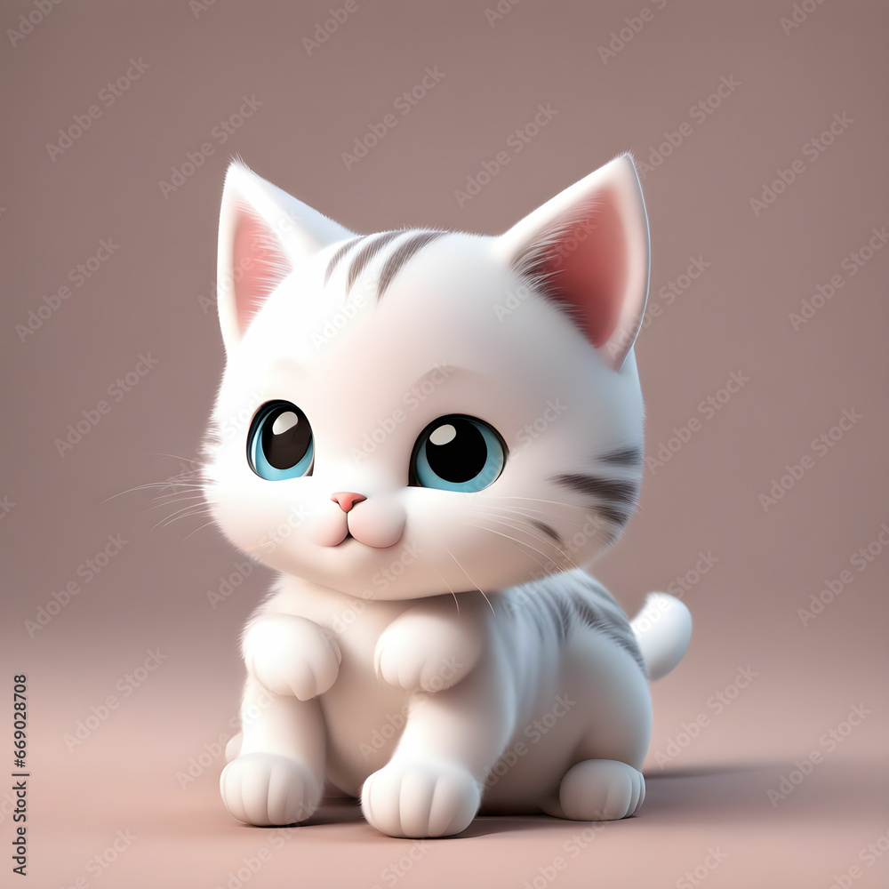 3d cute baby cat 3d cute baby cat