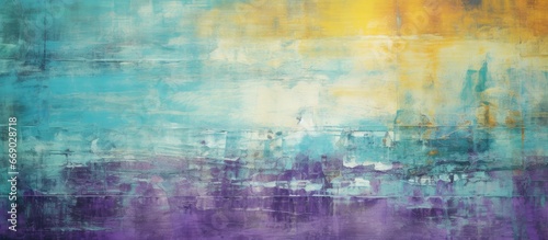 Colorful grunge texture with vintage vibes yellow blue green purple
