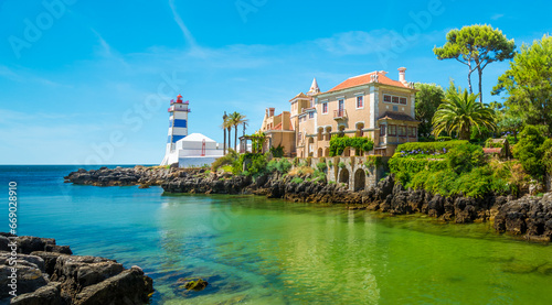 Scenic view in Cascais, Lisbon district, Portugal. photo