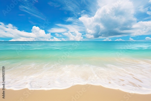 Breathtaking Beach Photo: Turquoise Water and White Sand Delight