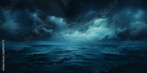 Powerful Storm Over a Turbulent Sea,storm, stormy sea, turbulent, tempest, dramatic, weather, ocean,Nature's Fury: Storm at Sea