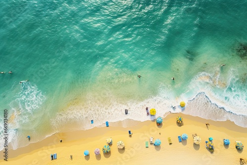 Aerial View of Beach: Capture the Essence of Beach Summer Vacation