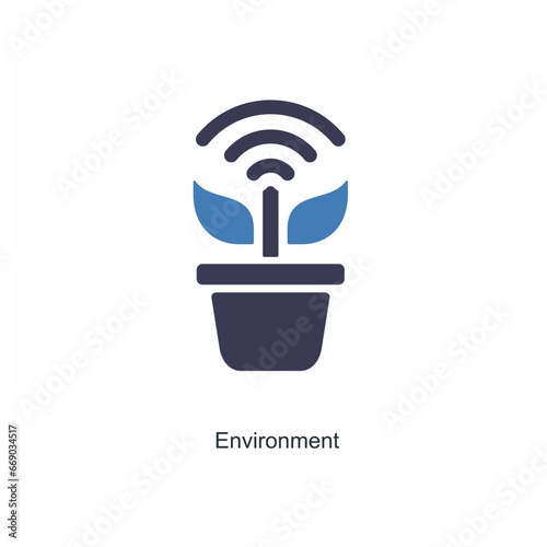 enviroment and ecology icon concept