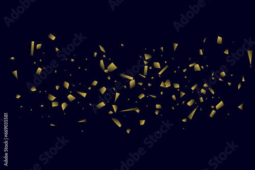 Fototapeta Naklejka Na Ścianę i Meble -  Abstract golden confetti. Decorative element. Luxury background for your design.