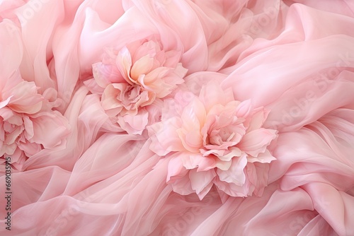 Blushing Bouquet: Elegant Pink Silk - Perfect for Romantic Backgrounds