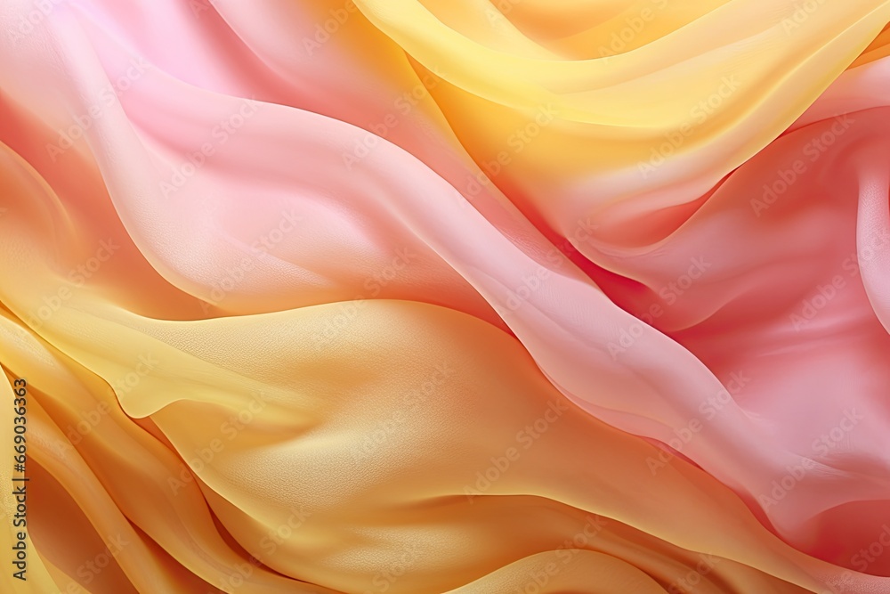 Obraz premium Chiffon Carnival: Pink and Yellow Color Fabric Textures for Vibrant Designs
