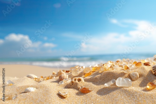 Closeup of Sand Grains on a Sunny Beach - Detailed Macro Shots of Beach Sand Texture
