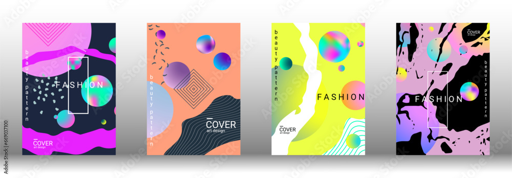 Future futuristic template with abstract forms for banner design, poster, booklet, report, journal.