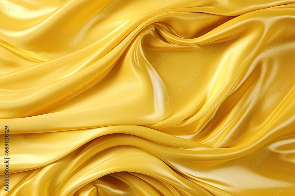 Fototapeta premium Liquid Gold: Abstract Background of Luxurious Cloth Wave - Stunning Digital Image for Creative Projects