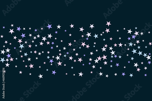 Fototapeta Naklejka Na Ścianę i Meble -  Star confetti. Abstract casual confetti background. Bright design pattern.