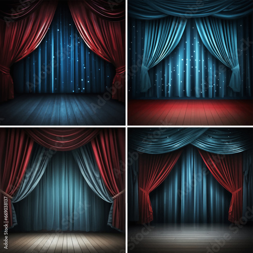 curtains with spotlight velvet opera spotlight theater theatre spot stage announcement curtain movie performance
