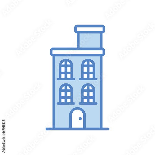 Condo icon isolate white background vector stock illustration