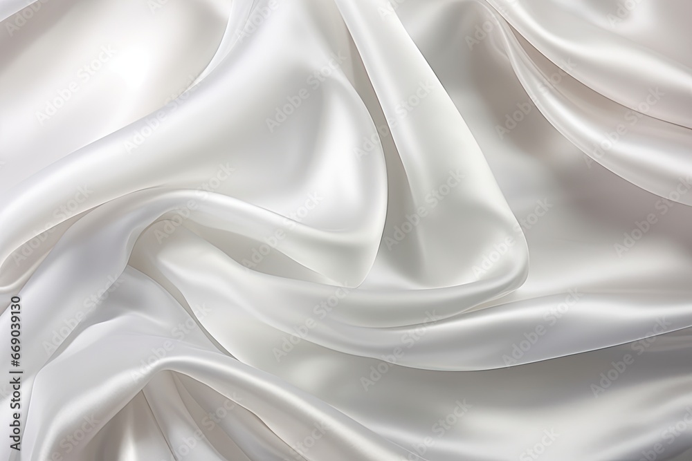 Obraz premium Opal Overture: White Gray Satin Texture