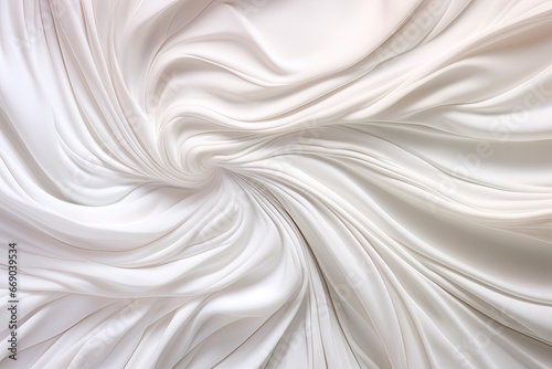 Pearl Palette: Close-up of Satin White Background - Captivating Digital Image for a Sublime Visual Experience