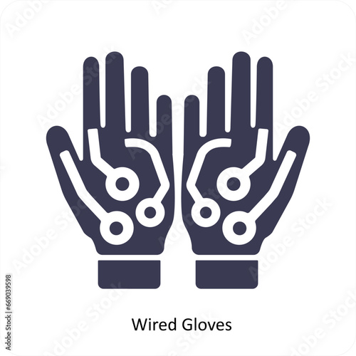 Bionic and technology icon concept
