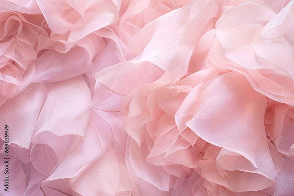 Pink Petals: Chiffon Fabric in Soft Shades - Stunning Backgrounds for a Delicate Touch