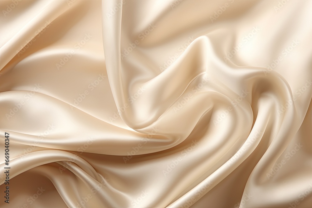 Satin Cascade: Liquid Wave of Luxury Cloth as Abstract Background Satin Cascade: Liquid Wave of Luxury Cloth as Abstract Background