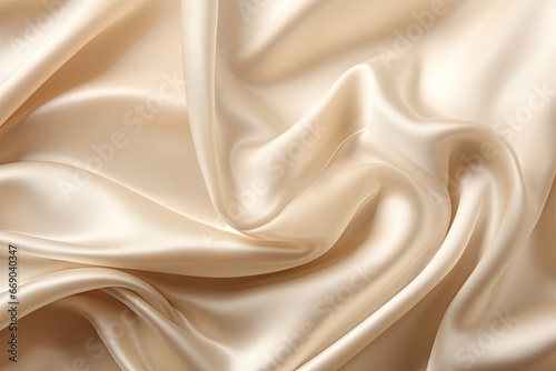 Satin Cascade: Liquid Wave of Luxury Cloth as Abstract Background