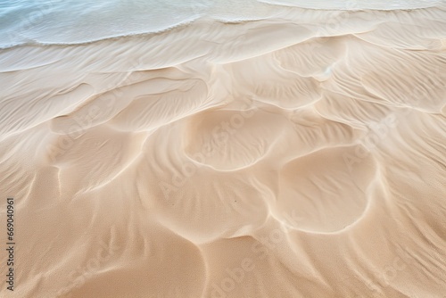 Sea Sand Closeup: Exploring the Tranquil Beauty of Soft Sand Beach © Michael