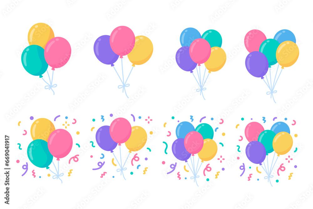 Party balloons. colorful balloons For decorating birthday parties