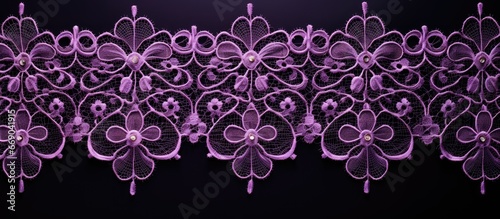 Background with purple lace