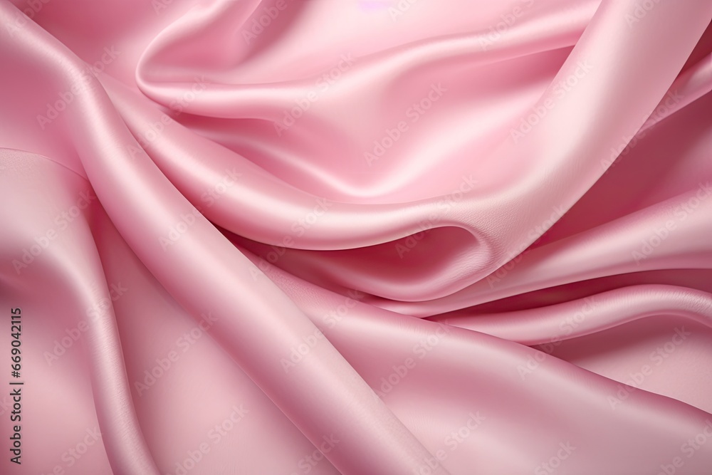 Fototapeta premium Valentine Velvet: Pink Silk - Smooth, Elegant, Romantic Backgrounds