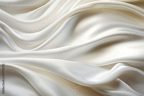 White Luxury Satin: Close-Up Creating a Sophisticated Background