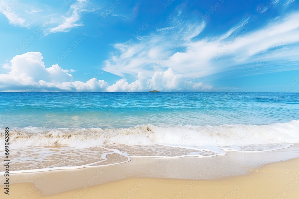 Beach Background Concept: Wide Panorama Ideal for Wallpapers
