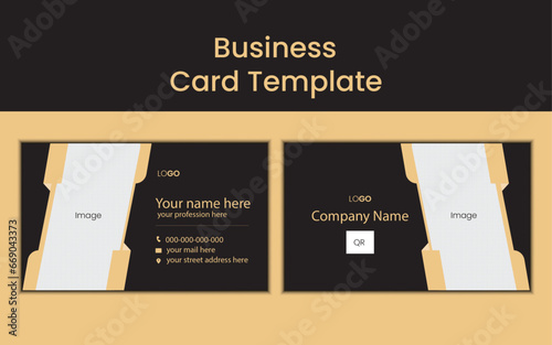 simple business card design template.vector illustration.