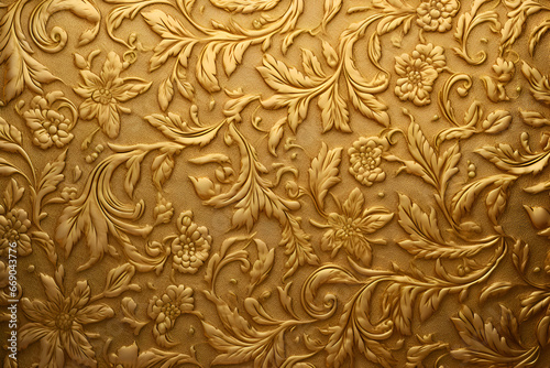 Embossed Gold Sheet Background