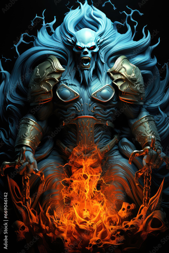 Whispers from Beyond: An Abstract Poster Illustration Embodying the Sinister Forms of a Demon, Skull, or Ghost - Generative AI Whispers from Beyond: An Abstract Poster Illustration Embodying the Sinister Forms of a Demon, Skull, or Ghost - Generative AI