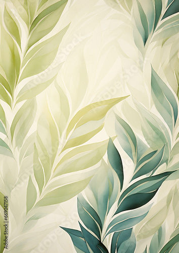 Illustration branch seamless background pattern texture nature leaves plant summer textile green wallpaper floral