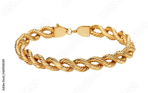 Elegant Chunky Gold Rope Chain Necklace with a Luxurious Touch, Clear Background