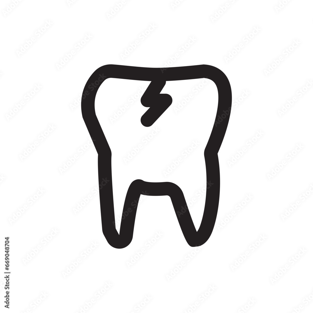 Naklejka premium tooth