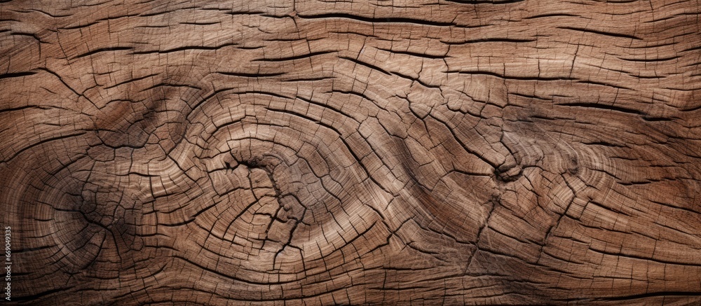 Naklejka premium Rough bark of aged tree