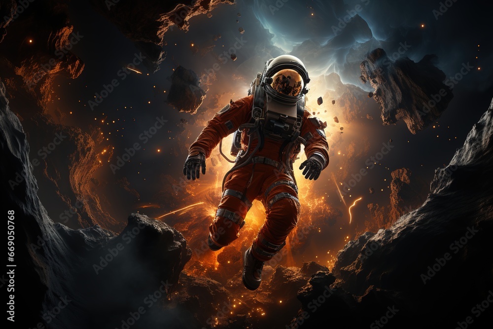 Astronaut in space Astronaut in space