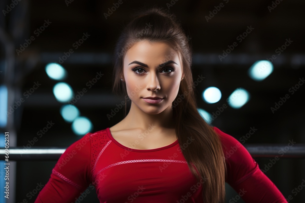 female gymnast portrait