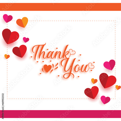 Thank You. Creative and luxury thank you vector for gift, help, card, poster, banner etc photo