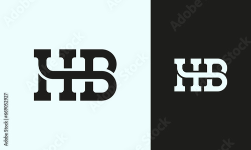 HB Letter mark Monogram Initial Logo Design Vector Template