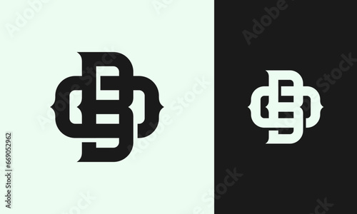 BD Letter mark Monogram Initial Logo Design Vector Template
