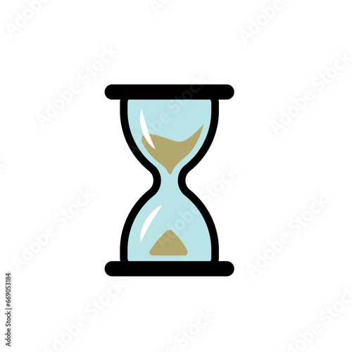 Hourglass icon vector