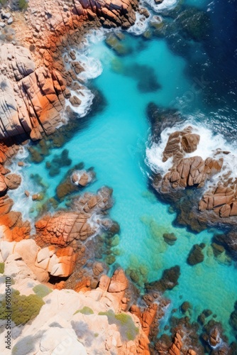 A View Of The Ocean From A Bird's Eye View, Aestheticism, Panoramic Anamorphic, Boulders, Design Milk, In Australia © BOMB8