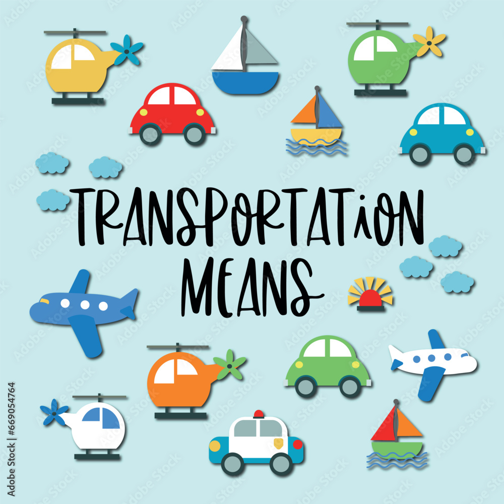 Transportation means cliparts Transportation means cliparts