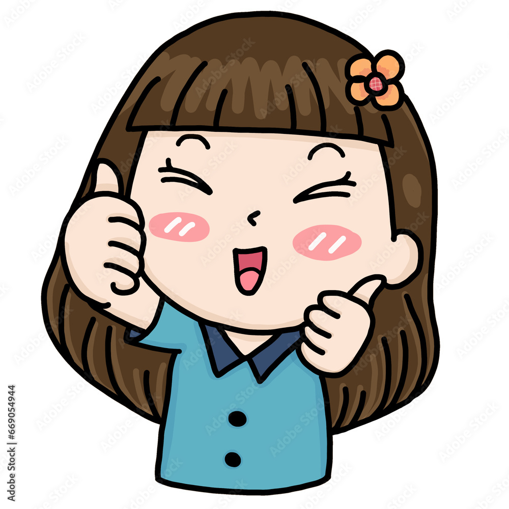 cute girl Long brown hair, white skin, many facial expressions. cute girl Long brown hair, white skin, many facial expressions.
