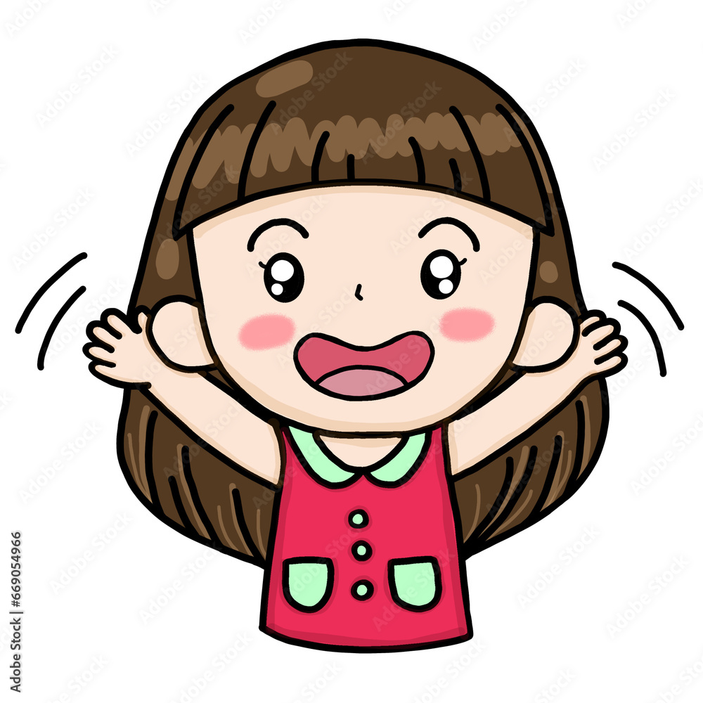 cute girl Long brown hair, white skin, many facial expressions. cute girl Long brown hair, white skin, many facial expressions.