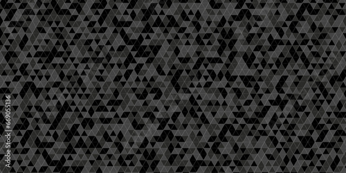  Abstract triangle Black and white Low poly abstract seamless closeup material small wall black background. surface paper vector illustration grid triangle metal tile and mosaic background.