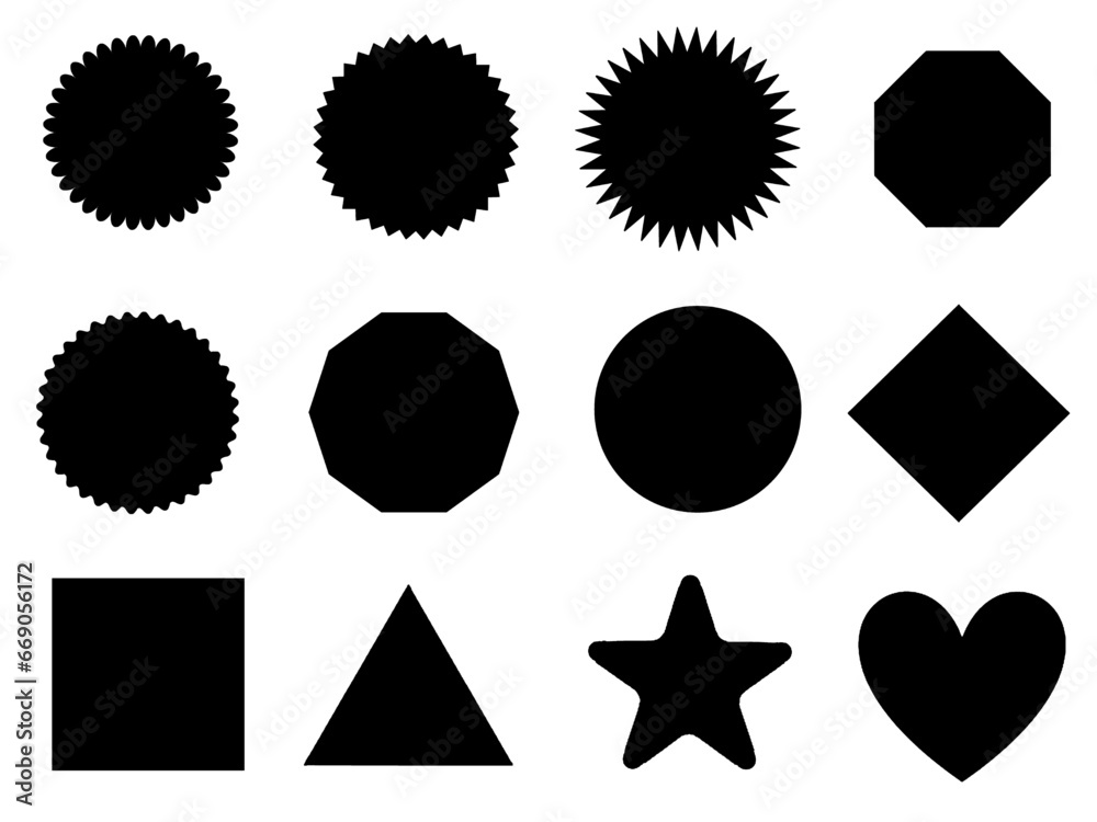 set of black stickers for icon sign warning label price discount sale tag board information design pattern slideshow shape set of black stickers for icon sign warning label price discount sale tag board information design pattern slideshow shape