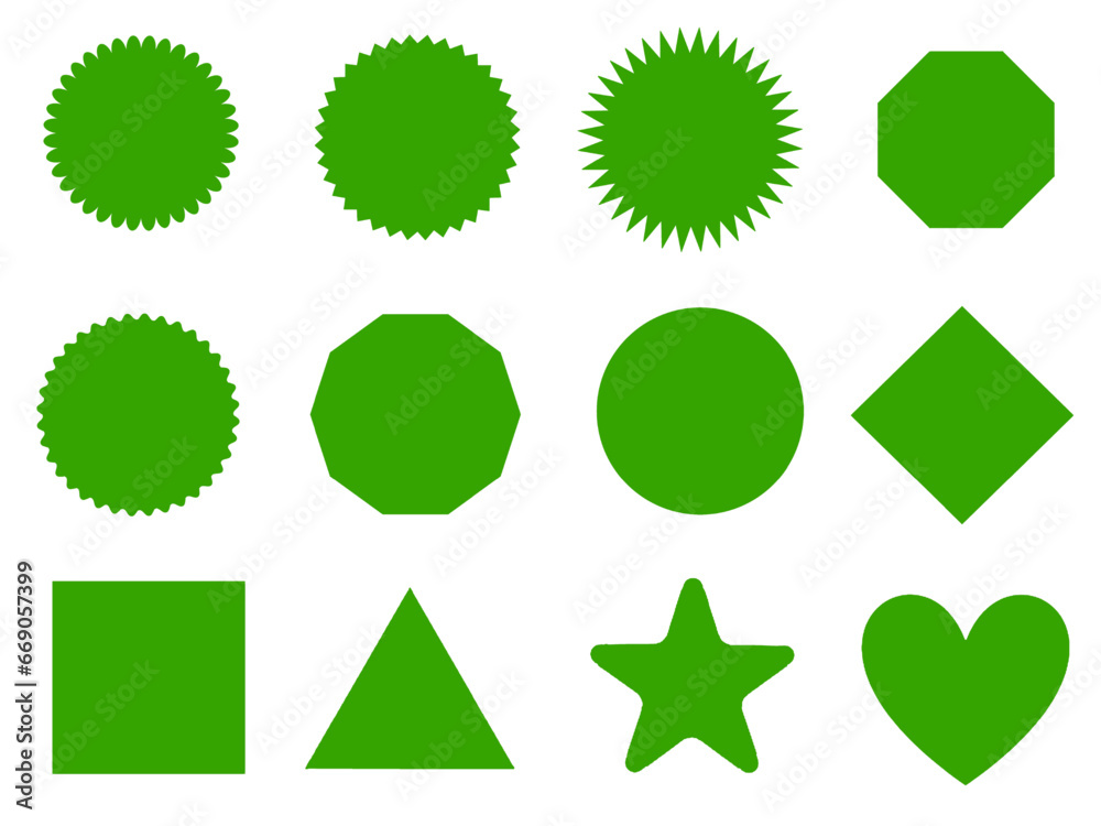 set of green stickers for icon sign warning label price discount sale tag board information design pattern slideshow shape set of green stickers for icon sign warning label price discount sale tag board information design pattern slideshow shape