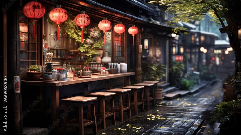 restaurant de ramen japonais traditionnel, cuisine de rue restaurant de ramen japonais traditionnel, cuisine de rue