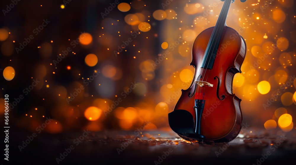 Violin Music Abstract Background